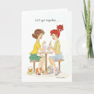 Laten we samen gaan voor Coffee of Soda Uitnodigin