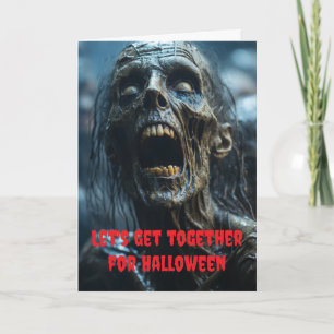 Laten we samen Halloween vieren. Kaart