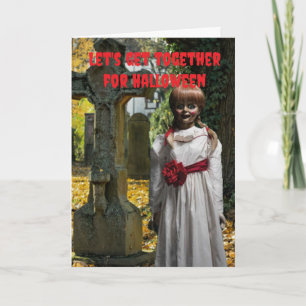 Laten we samen Halloween vieren. Kaart