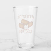 Laten we samen Mozzarella Cheese Sticks Food Glas (Achterkant)