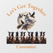 Laten we samen Thunder_Cove Raamsticker (Vel)