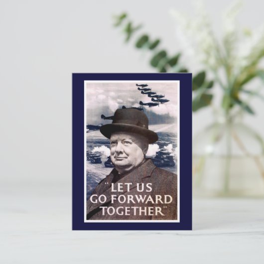 Laten we samen verder gaan briefkaart (Staand voorkant)