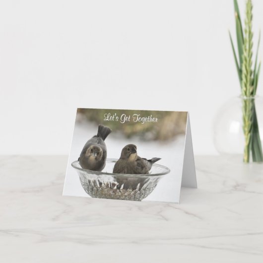 Laten we samenkomen - Blank Wenskaart Kaart (Voorkant)