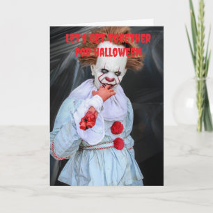 Laten we samenkomen voor Halloween. Kaart
