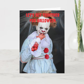 Laten we samenkomen voor Halloween. Kaart