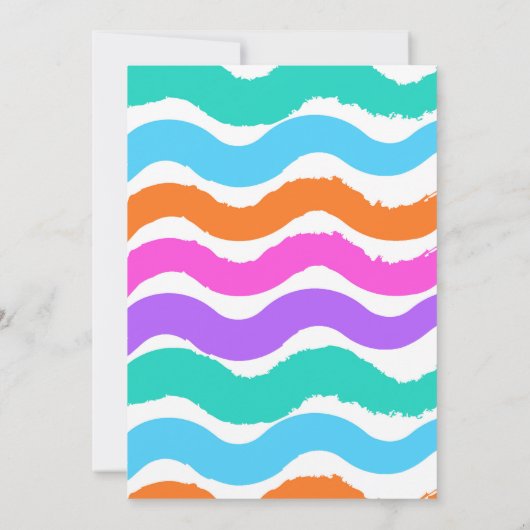 Laten we schilderen kleurrijke schilderij verjaard kaart (Achterkant)