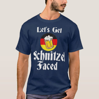 Laten we Schnitzel voor de Duitse bier Oktoberfest T-shirt