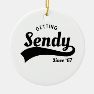 Laten we Sendy Mason 67 Meme Vintage krijgen Keramisch Ornament