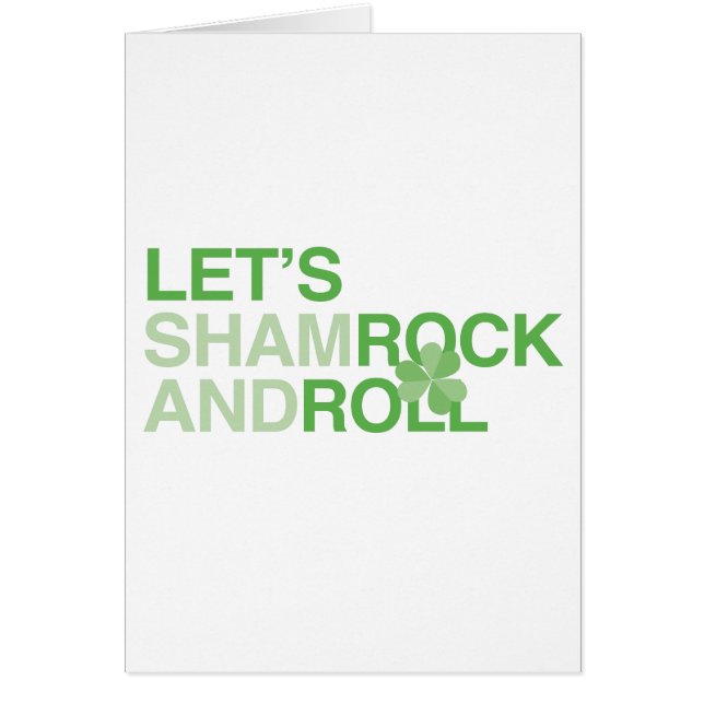 Laten we Shamrock en Roll (Voorkant)