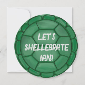 Laten we Shellebrate! Turtle Shell verjaardagsfees Kaart