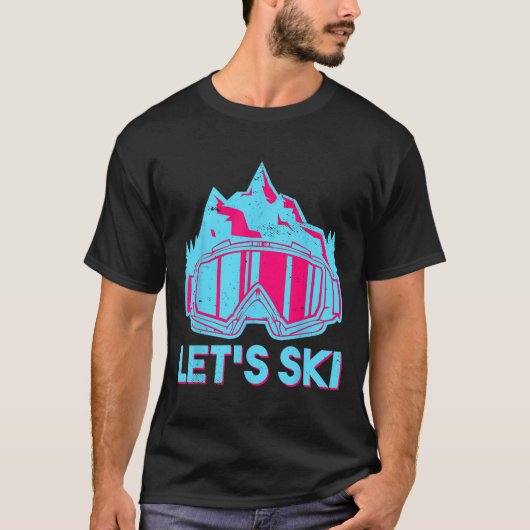 Laten we skiën1 t-shirt (Voorkant)