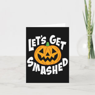 Laten we Smashed Fun Halloween Pumpkin Smile Octo Kaart