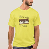 Laten we S'mores Puns Jokes Funny T-Shirt Design m (Voorkant)