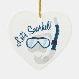 Laten we Snorkel! Keramisch Ornament