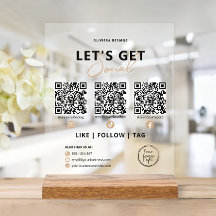 Laten we sociale QR-code met ons verbinden