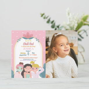 Laten we Spa Verjaardagsfeest Manicure Foto Kaart