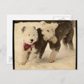 Laten we spelen! briefkaart (Voorkant / Achterkant)