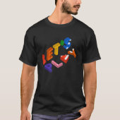 Laten we spelen  Retro Video Games Gaming Arcad T-shirt (Voorkant)