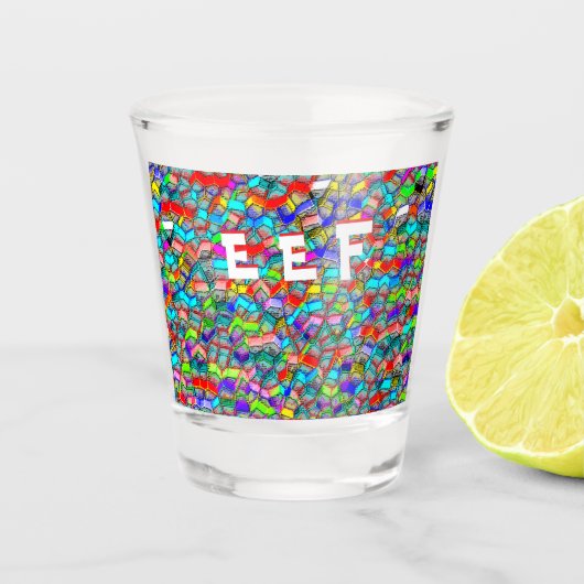 Laten we spelen shot glas (Voorkant)