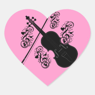 Laten we spelen, Violin_ Hart Sticker