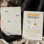 Laten we Spooky Ghost Halloween Party krijgen Kaart