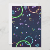 Laten we springen en gloed trampoline verjaardagsf kaart (Achterkant)