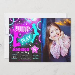 Laten we springen Stuiteren Neon Trampoline Park V Kaart