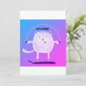 Laten we springen! Uitnodiging (Staand voorkant)