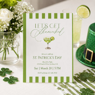 Laten we St. Patrick's Dag Vieren Shamrock Feest Kaart