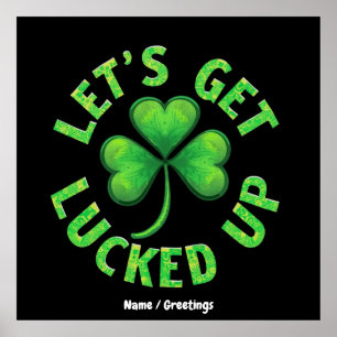Laten we St. Patrick's Day leuk vinden Poster