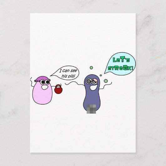 Laten we Streak Briefkaart (Voorkant)