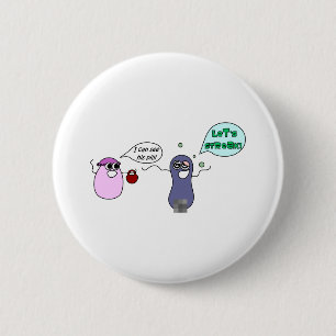 Laten we Streak Ronde Button 5,7 Cm