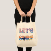Laten we Surf maken Tote Bag (Voorkant (product))