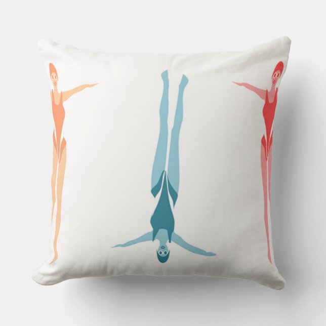 Laten we Swim Kussen (Voorkant)