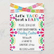 Laten we Taco 'bout a Baby Invitation