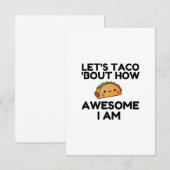 Laten we Taco 'Bout' Bedankkaart (Voorkant / Achterkant)