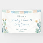 Laten we Taco een Fiesta Baby shower Party Welkoms Spandoek (Horizontaal)