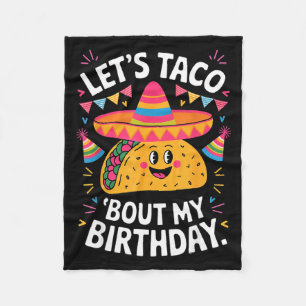 Laten we taco 'ns maken over verjaardag grappige m fleece deken