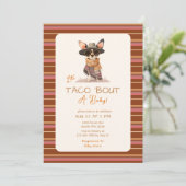 Laten we taco over een Baby shower Kaart (Staand voorkant)