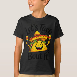 Laten we taco over grappige mexicaanse sombrero fe t-shirt