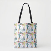 Laten we Taco Over Liefde | Cactus Pattern Draagtas (Voorkant)
