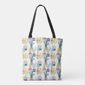 Laten we Taco Over Liefde | Cactus Pattern Draagtas (Achterkant)