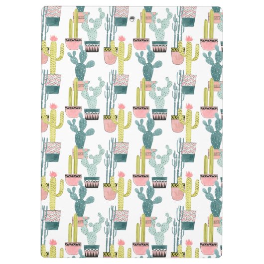 Laten we Taco Over Liefde | Cactus Pattern Klembord (Achterkant)