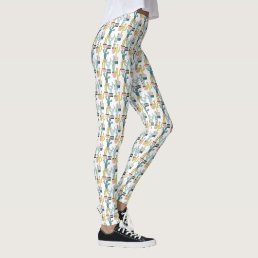 Laten we Taco Over Liefde | Cactus Pattern Leggings (Rechts)