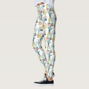 Laten we Taco Over Liefde   Cactus Pattern Leggings