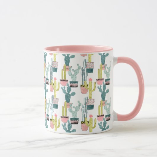 Laten we Taco Over Liefde | Cactus Pattern Mok (Rechts)