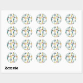 Laten we Taco Over Liefde | Cactus Pattern Ronde Sticker (Vel)