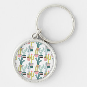 Laten we Taco Over Liefde   Cactus Pattern Sleutelhanger