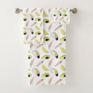 Laten we Taco Over Liefde   Cirkel Taco Element Bad Handdoek