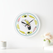 Laten we Taco Over Liefde | Cirkel Taco Element Grote Klok (Huis)